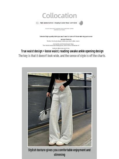 Pantaloni Sportivi a Zampa Alti in Vita da Donna, Autunno/Inverno, Potenziati in Velluto, Ispessiti, Stile 2025, Pantaloni a Zampa Larghi Modellanti.