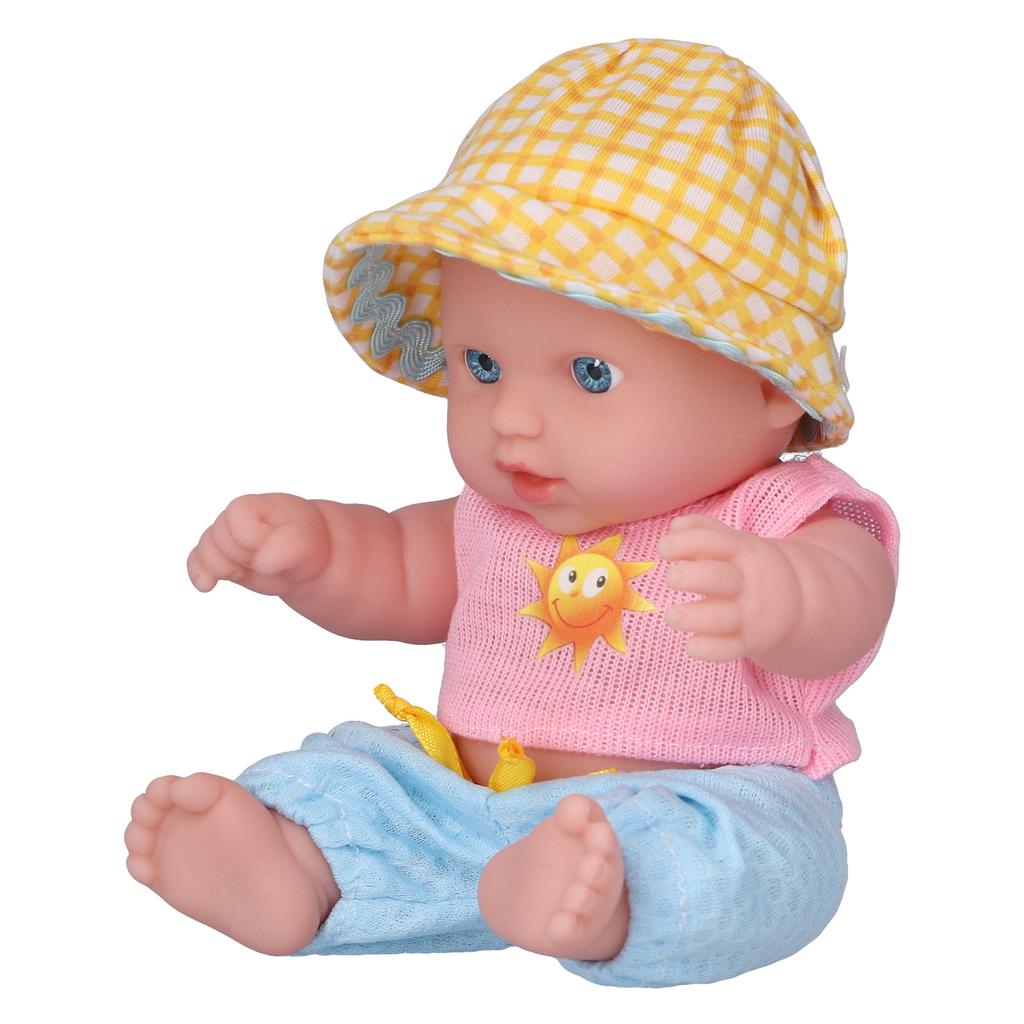 8 Inch Reborn Baby Doll Full Body Vinyl Lifelike Baby Girl Dolls Soft Newborn Baby DollsPink