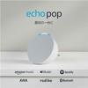 Echo Pop - Compact Smart Speaker with Alexa | Glacier White
