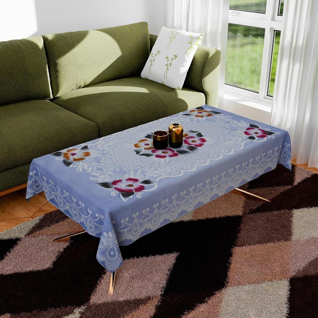 Table Cloth Cover | Kitchen Table Cloth | Table Protector Cover | 4-Seater Table Cover | Flower Net-Design | 40x60 Inch