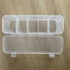 1pc Plastic Hair Accessories Jewelry Sorting Box Five Compartment Storage Box Desktop Miscellaneous Items Data Cable Storage