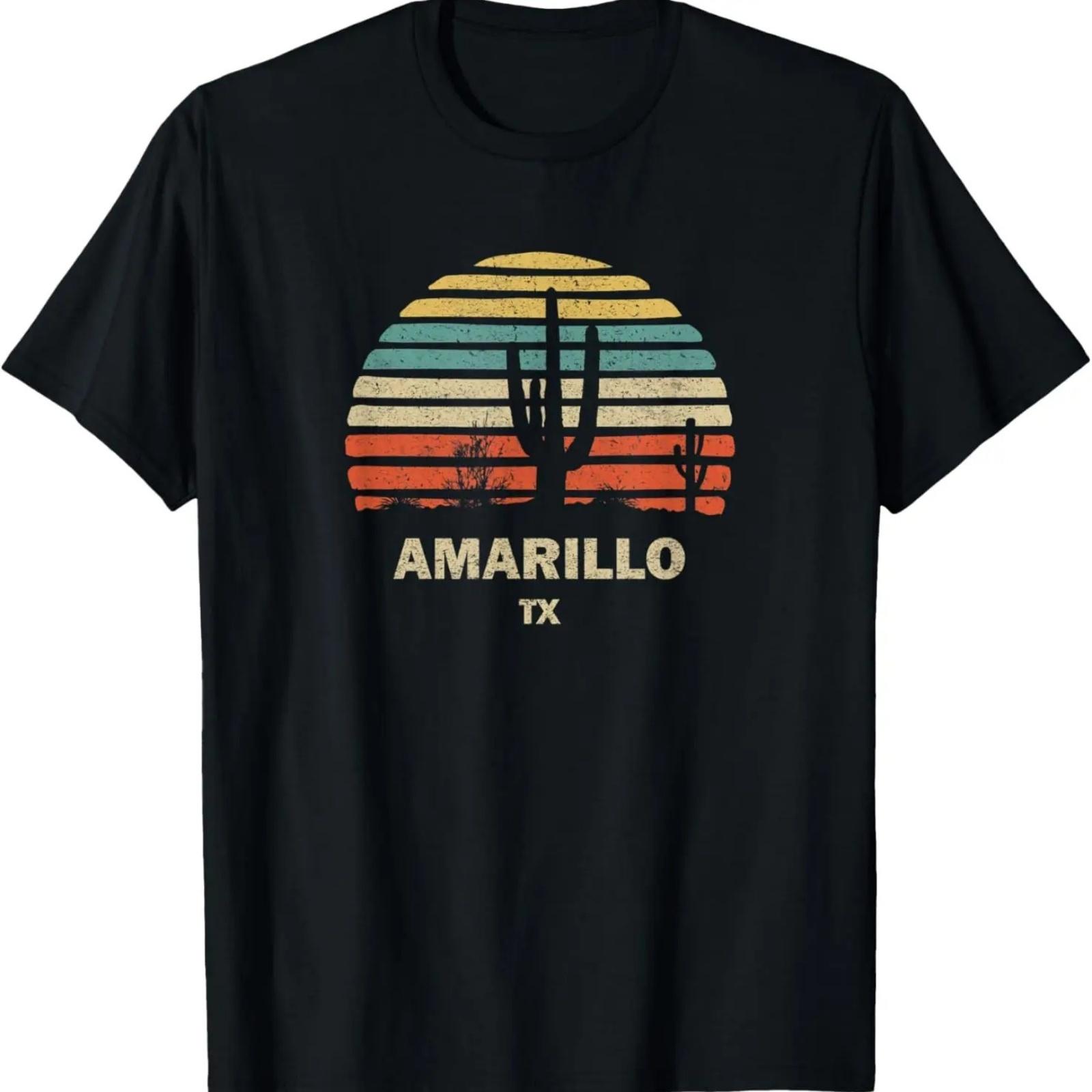 AMARILLO Texas Vintage 1980s Style Desert XXXXXL разноцветный