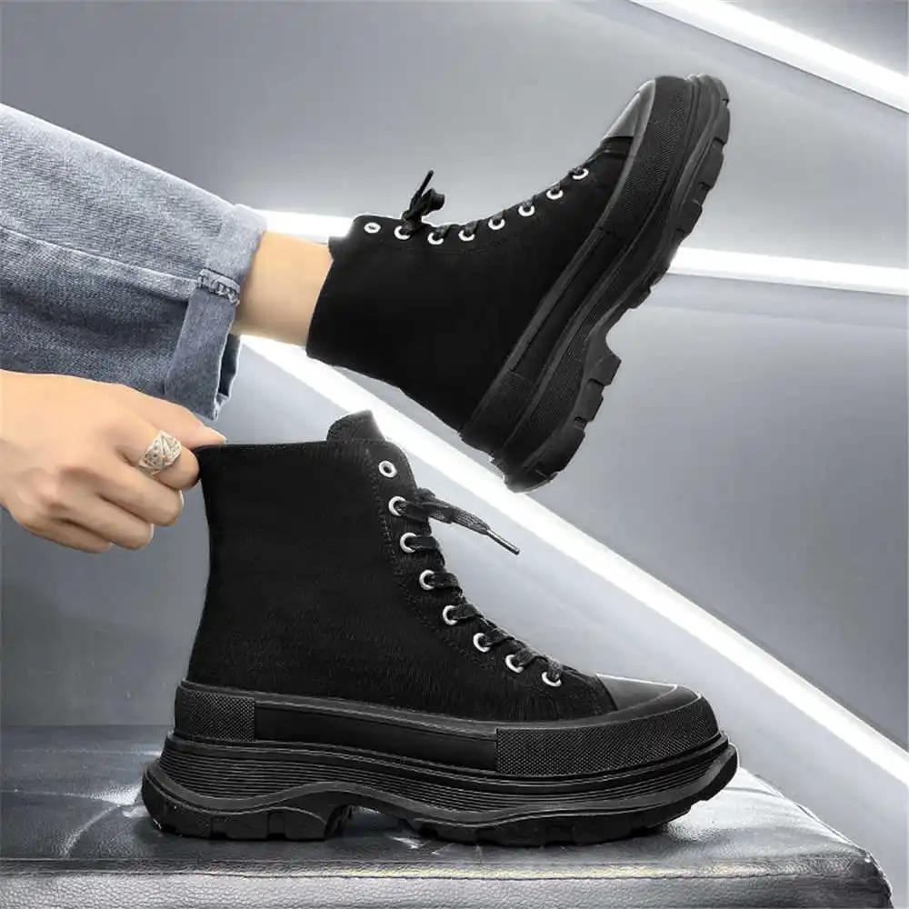 Spring Platformed Retro Boots Man High Men's Shoes For Adults Sneakers Sports Nice High Grade 2024new Cute New Arrival