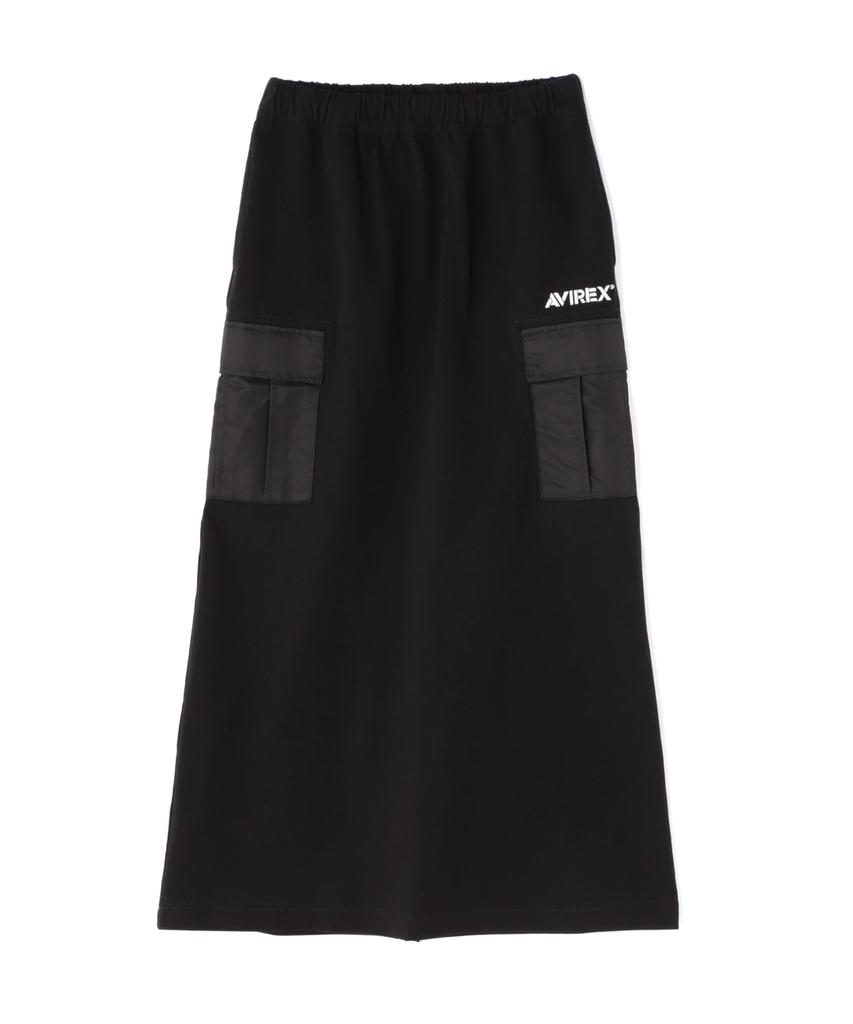 AVIREX JERSEY CARGO SKIRT F 010 Black 783-5116608