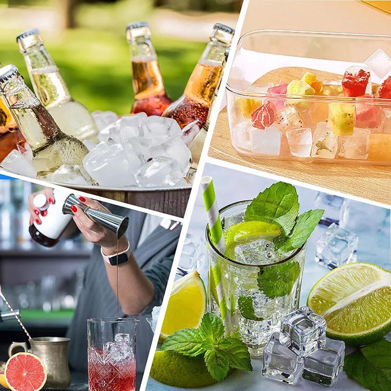 Creative Honeycomb Ice Cube Tray Reusable Silicone Ice Mold Ice Cube Maker BPA Free Ice Mould with Removable Lids