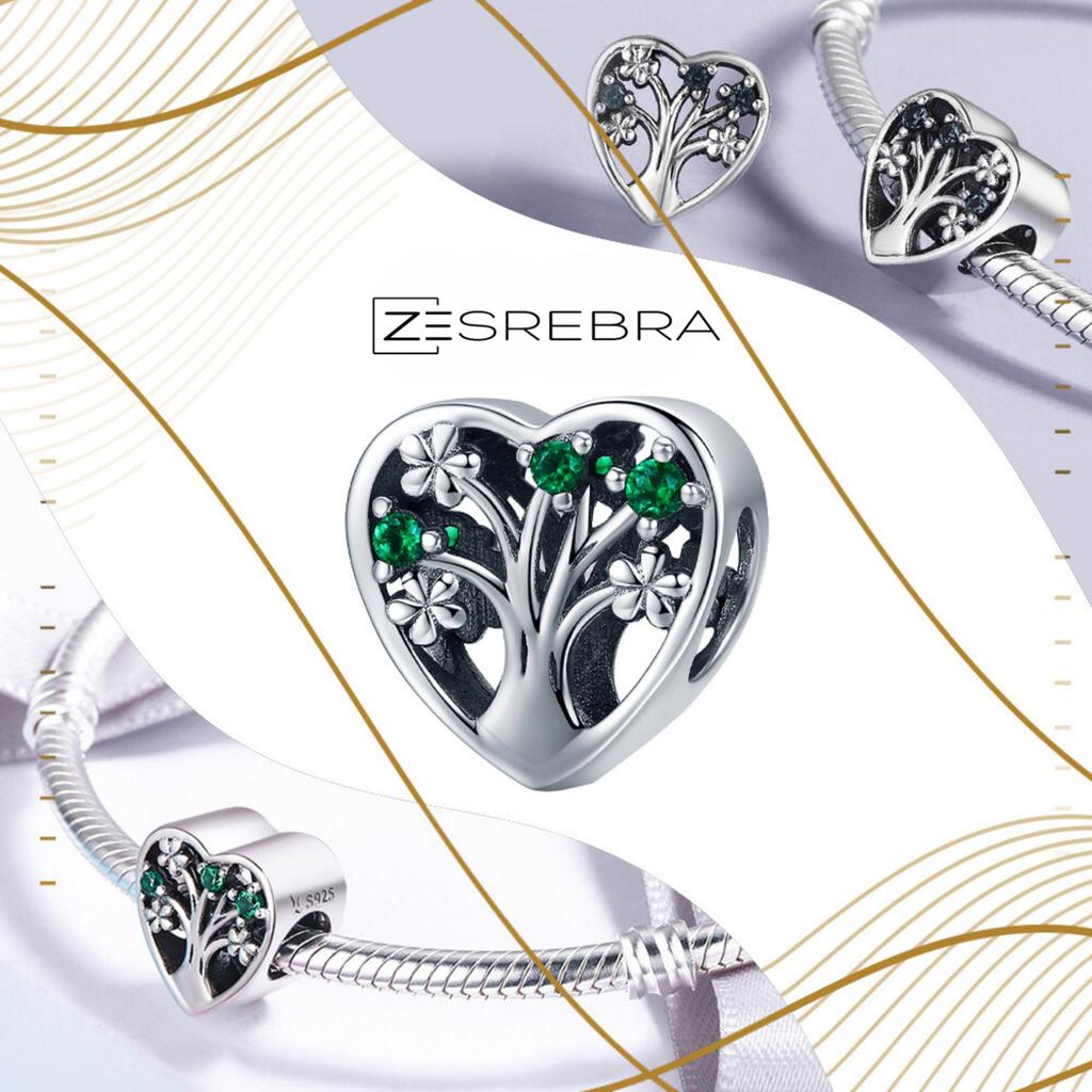 Charms Heart Tree Of Happiness 925 Bead Tree Of Life Charms Pr925