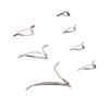 Steel Ceramic Guides Ring 7 Sizes Double Legs Fishing Rod Guides Rings for Freshwater Saltwater Rods