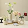 Tengyu Ceramic Vase & Artificial Flower 3-Piece Set
