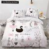 Cartoon Animal King Queen Duvet Cover Elephant Red Car Bedding Set for Kids Lion Monkey Wildlife 2/3pcs Polyester Quilt Cover
