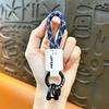 Car Bag Ribbon Hanging Decoration Creative Trend Webbing PU Leather Horseshoe Buckle Keychain Small Pendant Personalized Gifts