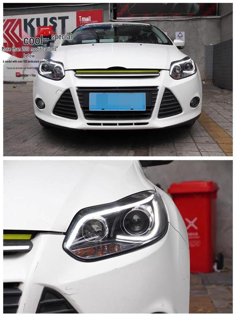 12-14 Ford Focus LED DRL Bi-Xenon Projector Headlight Assembly