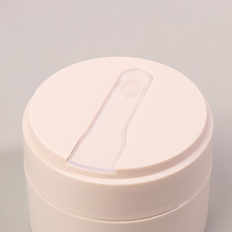 100G Empty Face Cream Jar With Spoon Frosted Plastic Lotion Bottle Mask Jar Cosmetic Packaging Container