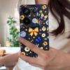 Blue Butterfly Floral Pattern Case For Xiaomi 14T 13T 11T Pro Funda Redmi Note 14 13 12 11 Pro 5G 4G Leather Texture Silicone Cover