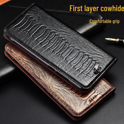 Flipcase aus echtem Leder für ZTE Nubia Z70 Ultra, Z60S Pro, Z40 Pro