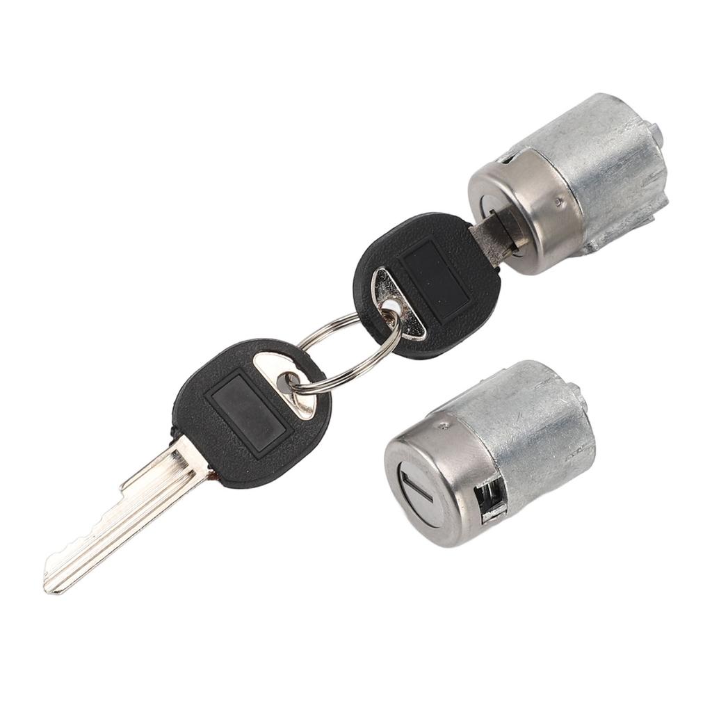 Pair of Front Door Lock Cylinder with 2 Keys Metal Easy Installation Replacement for C2500 C3500