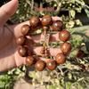 Huanghuali Sandalwood Buddhist Beads Wooden Cultural Crafts Unisex Hand String