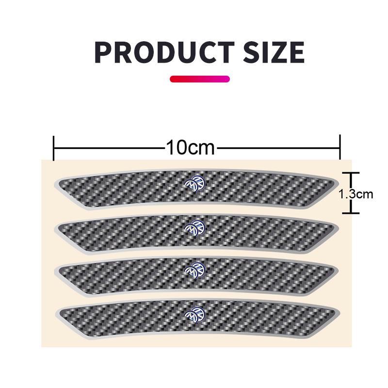 Rdxku5 2026 Hot 4PCS Fashion Logo Car Wheel Rim Hub Sticker Car Decoration For VW Volkswagen Jetta MK5 Golf Passat 3B7 601 171 Car Acce