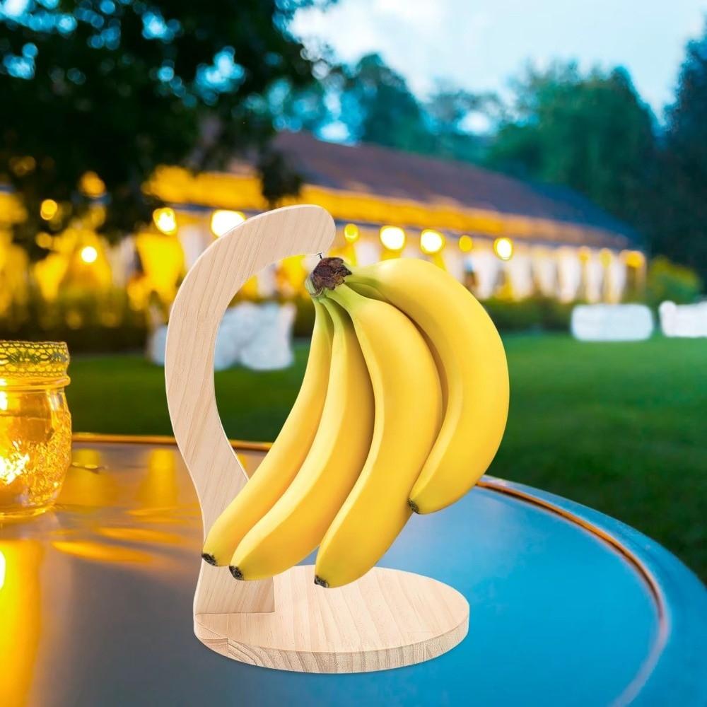 Creative Wooden Banana Rack Keep Bananas Fresh Fruit Display Hanger  Home Supplies