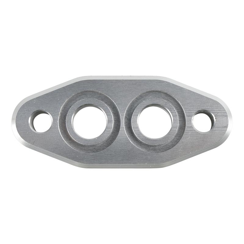 Artudatech 2 Pack Oil Cooler Adapter -6AN ORB Oring In/Out Port Plate LS1 LSX LS3 LS LS2