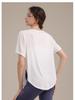 Women's Summer Loose Fit Sport Cover-up Yoga T-Shirt - Breathable, Sweat-wicking, Short Sleeve Fitness Top