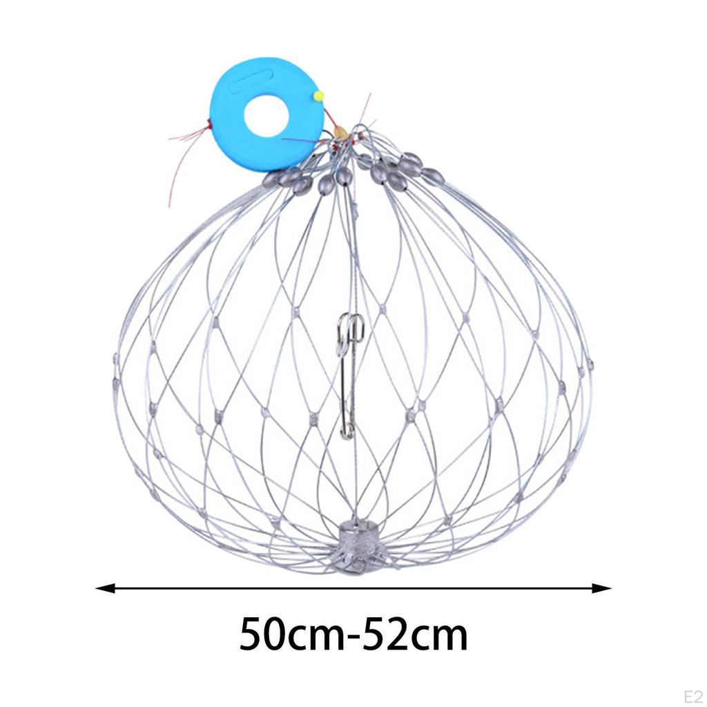 Fishing Crab Trap Net Automatic Open Closing Fish Cage