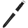 [Crefer] Watch Strap 24mm Silicone Resin Strap Easy To Use with Tools Black SI-14