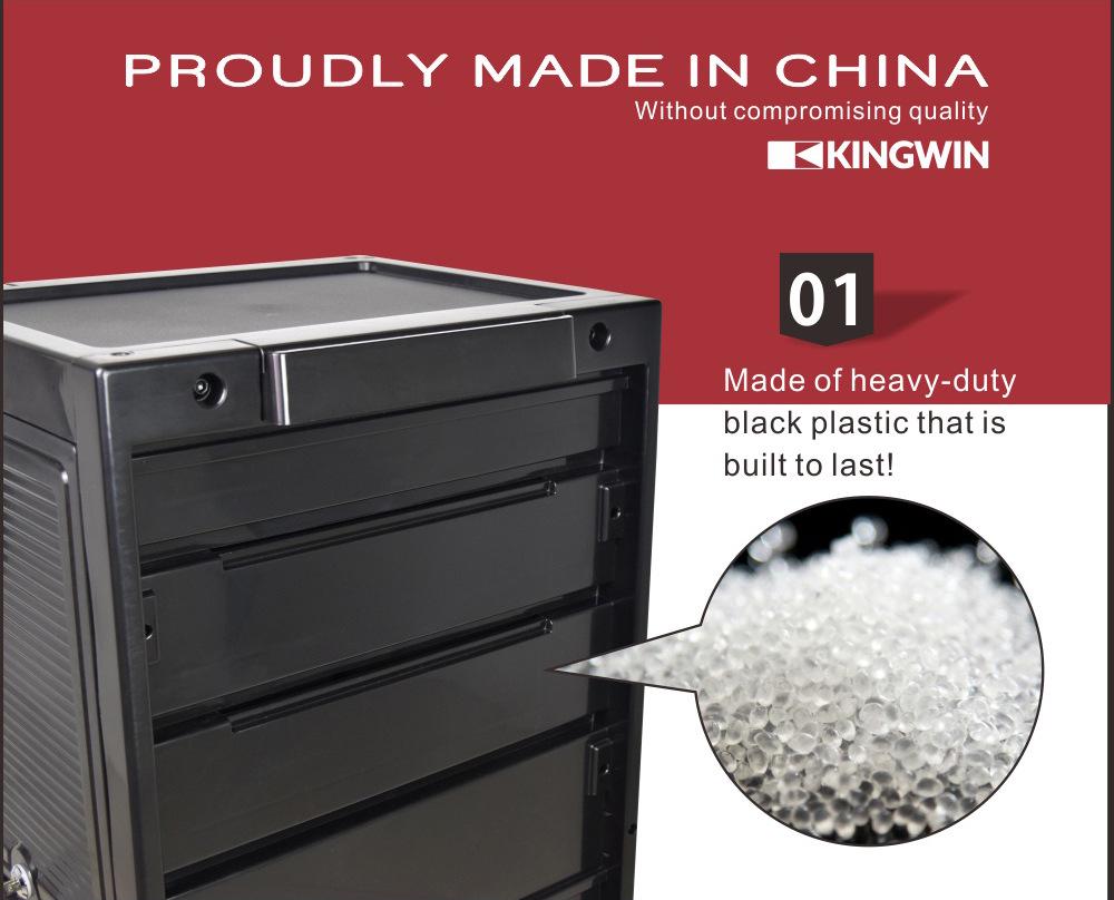 KingWin Hair Salon Storage Trolley: Drawer-Type Cart for Hairdressing Tools
