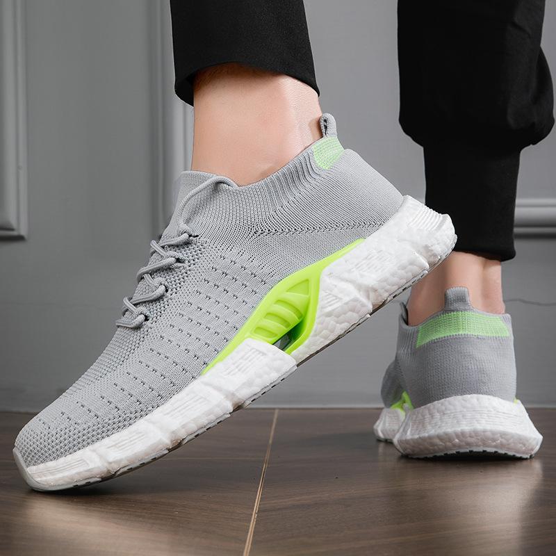 

Sports men s shoes summer stepping on shit popcorn light running shoes mesh casual sports shoes platform casual shoes 36