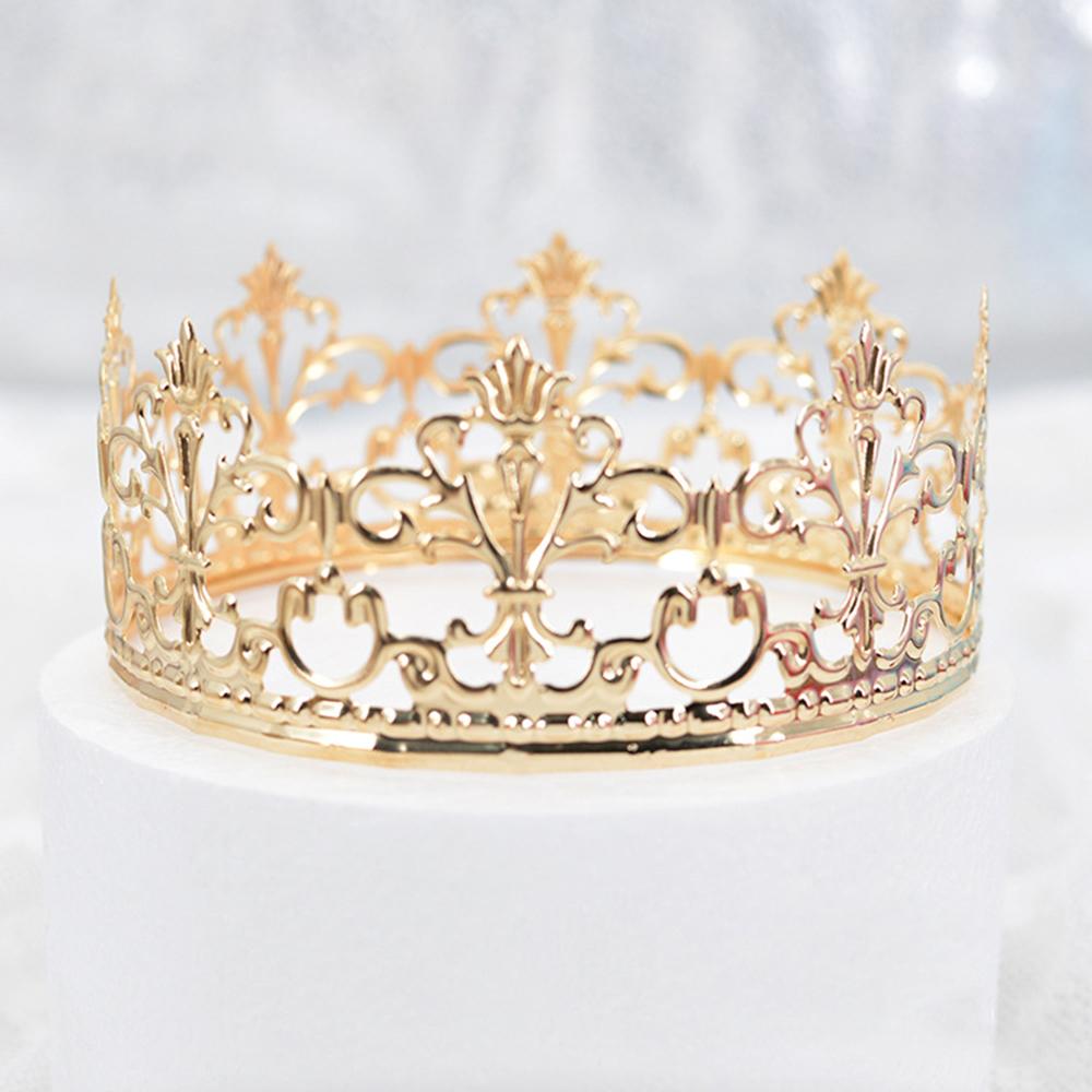1pc Crown Cake Topper Decoration Elegant Wedding DIY Cake Birthday Wedding Party Decorating Baking Decoration Supplies