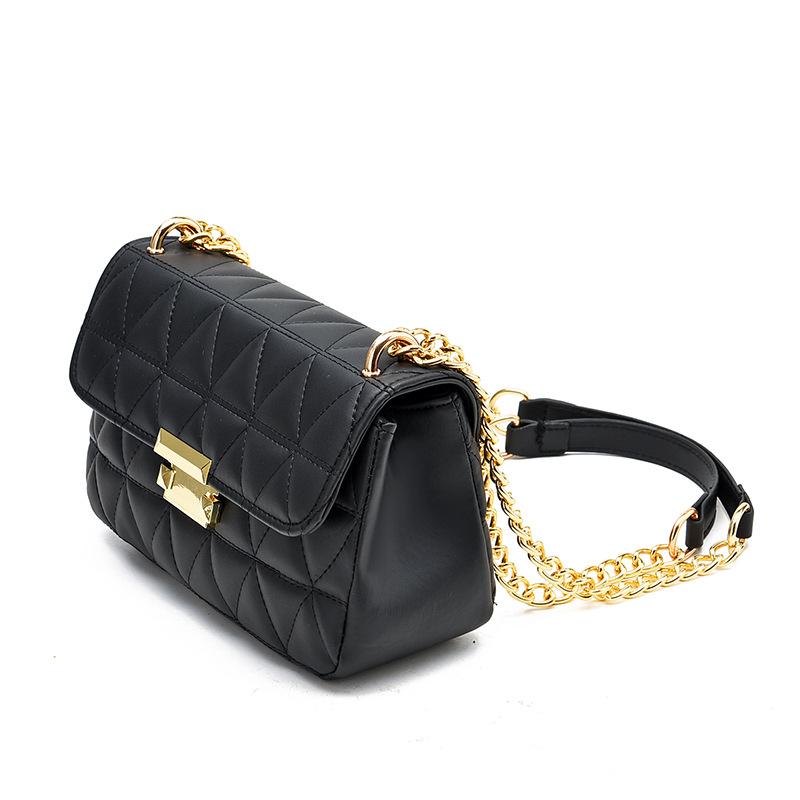Small Bag Women's Bag Fashion All-match Texture One-shoulder Chain Messenger Bag