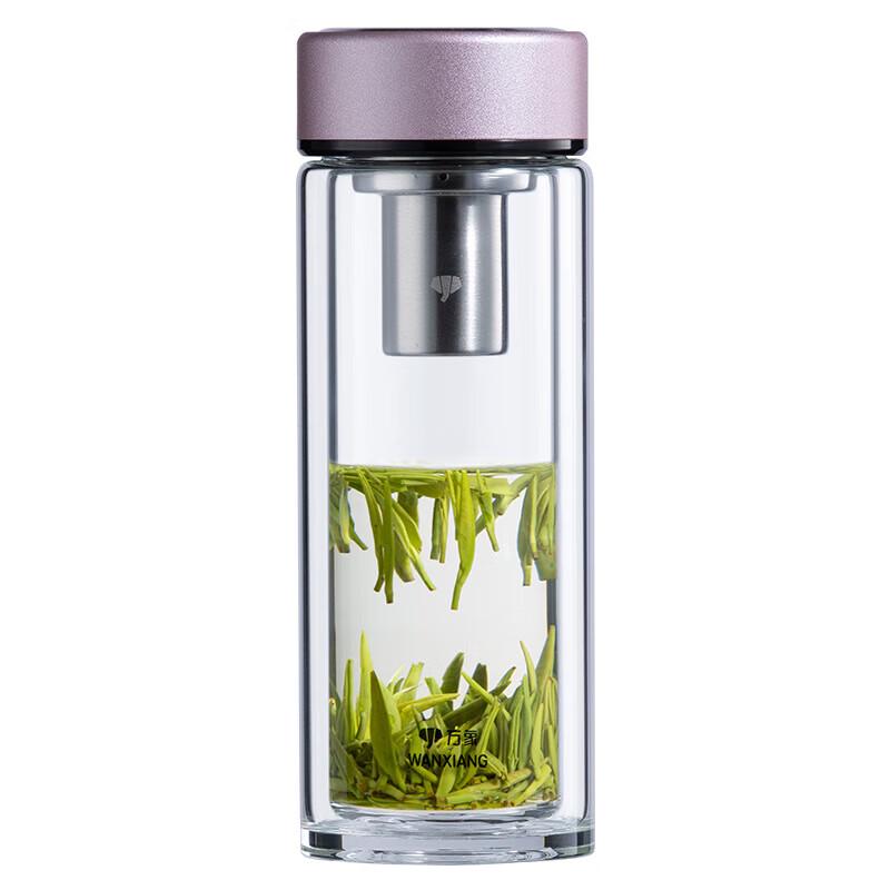 Wanxiang Double-Layer Glass Drinking Cup v379r коралловый 290мл