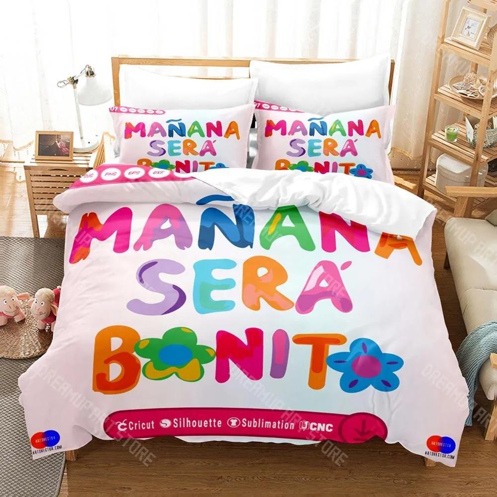 3D Print Karol G Mermaid Manana Sera Bonito SVG Bedding Set Single Double King Bed Set Children's Bedroom Duvet Set