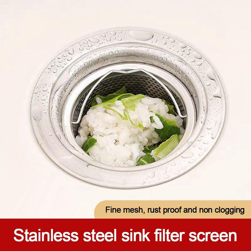 Stainless Steel Drain Stopper Mesh Round Shape Floor Waste Filter Net  Kitchen Bathroom Accessories