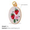 Fashion Enamel Round Brand Pendant Mama Strawberry Love Shape Exquisite Small Pendant