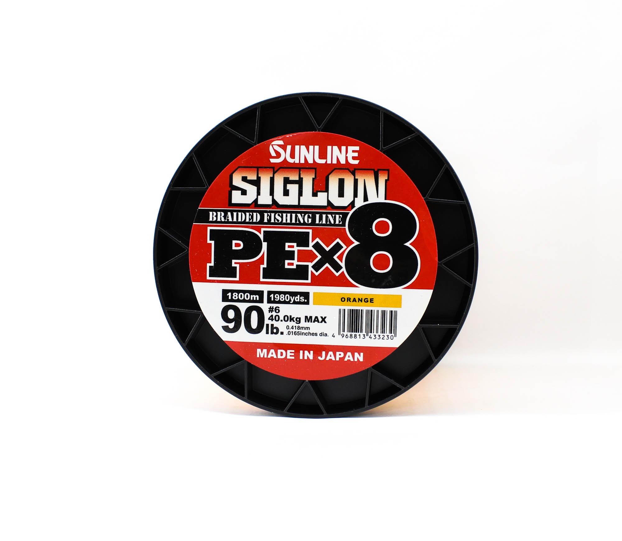 

Sunline P.E Line X8 Siglon 1800M P.E 6 90LB Orange (3230)