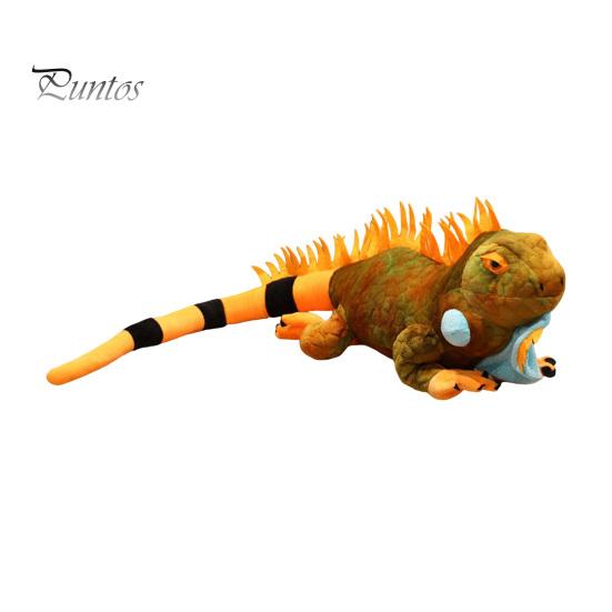 Realistic Back Spines Plush Toy Iguana Toy, 80cm Lifelike Lizard Stuffed Animal with Soft Durable Polyester Fur, Long Tail Decor, Novelty Desk