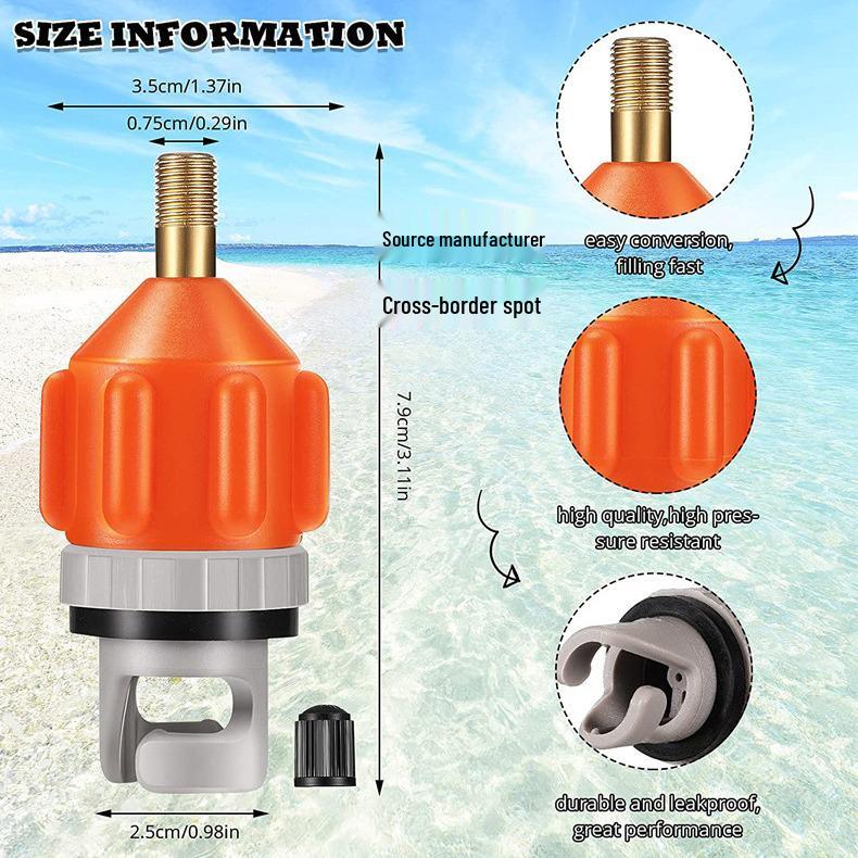 Inflatable SUP/Kayak Air Valve Adapter for Electric Pumps