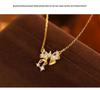 Silver Bow Star Necklace: Sweet Clavicle Chain for Women - Perfect Girlfriend Gift, 2024 Trend.
