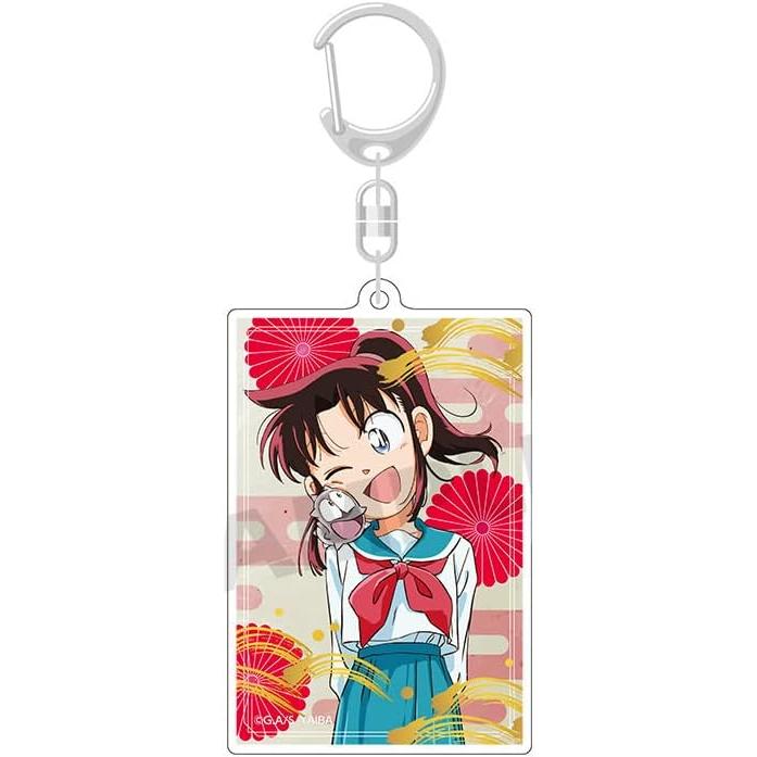 TV Anime Shin Samurai Den YAIBA Sayaka Mine & Namako Otoko Square Keychain B (Note. 3mm Thick Acrylic Keychain)