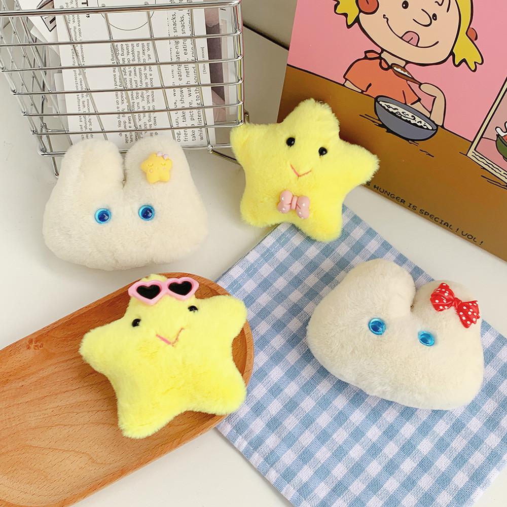 Soft Star Bunny Keychain Plush Adorable Rabbit Toy Backpack Accessories