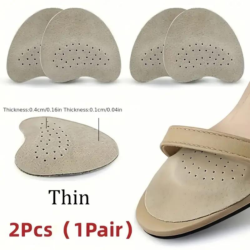 

Pair of Forefoot Shoe Inserts - Anti-Slip & Shock-Absorbing Cushion Pads, Breathable Design for Enhanced Comfort & Support. коричневый