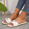 Women's Shoes, Slippers, Square-toe Flat Sandals