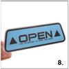 OPEN Reflective Warning Car Door Safety Decoration Sticker Door Opening Prompt Anti-collision Sticker Auto Accessory
