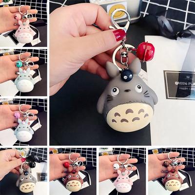 1Pcs Fashion Keychains Cute Key Chain Ring Anime Totoro Keychain