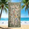 1Pc Parrot Floral Garden Scene Beach Towel, Quick Dry, Multi-Use for Beach Pool Gym Yoga Home Travel, Christmas, Halloween, Xmas Gift M928826