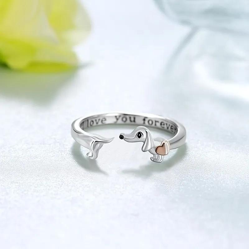 

Парні каблучки, Каблучки з відкритим дизайном, Регульовані весільні каблучки One Size срібний