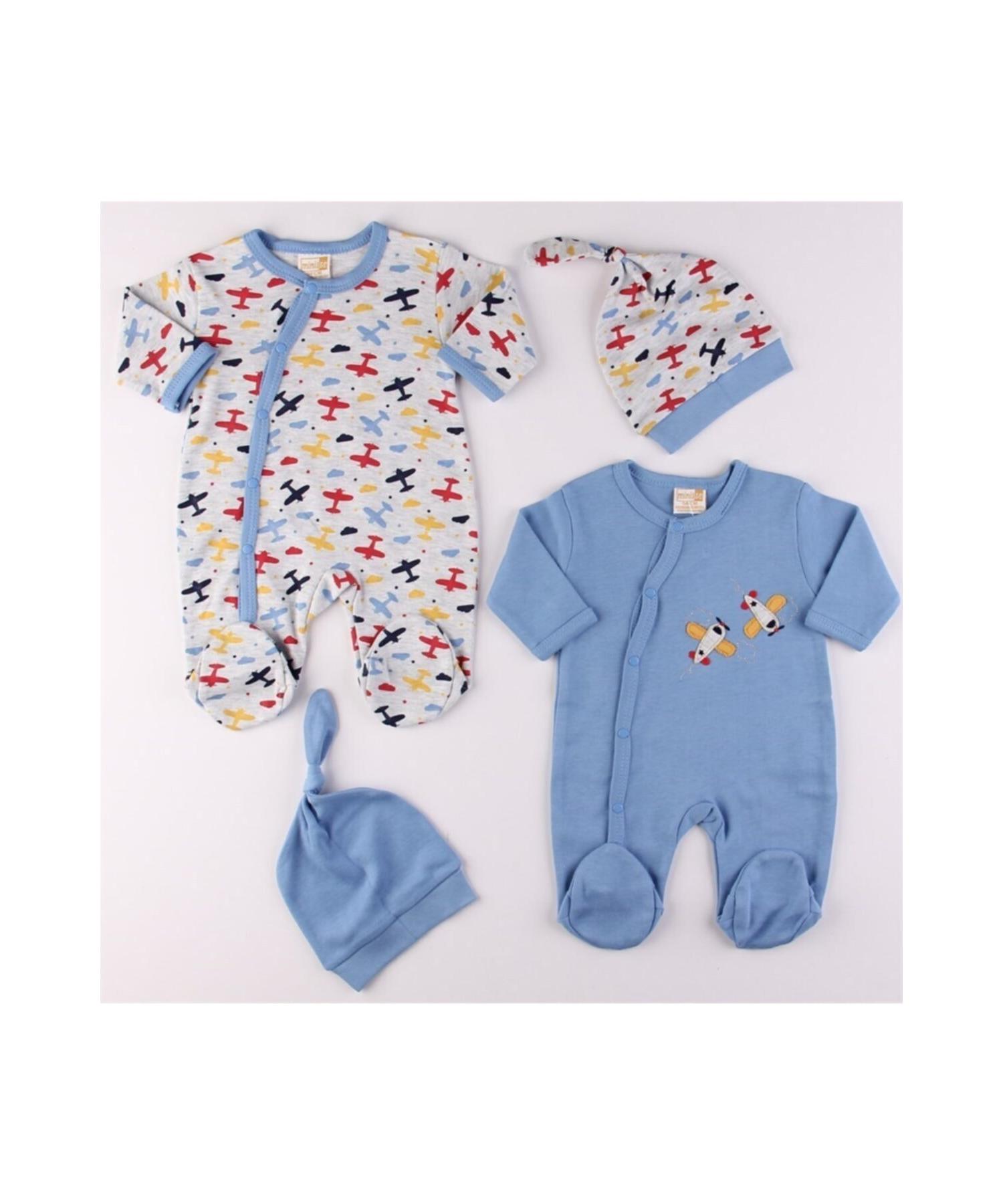 

Airplane Printed Blue 2 Pack Jumpsuit