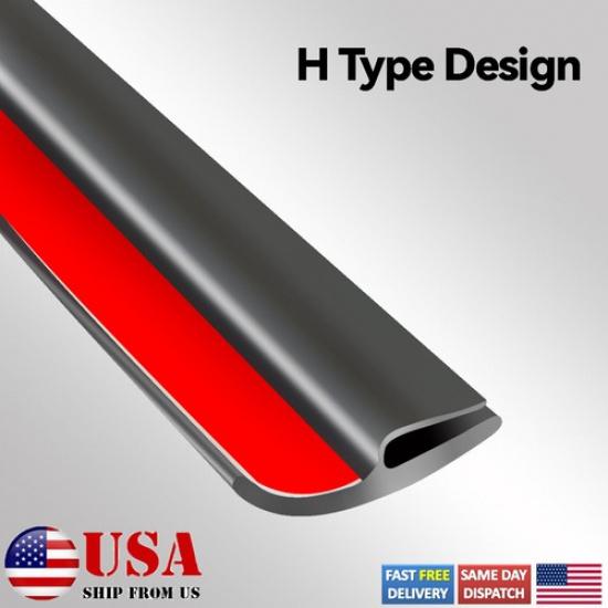 6.5ft Car Seal Under Front Windshield Panel Sealed Trim Moulding Strips Rubber.