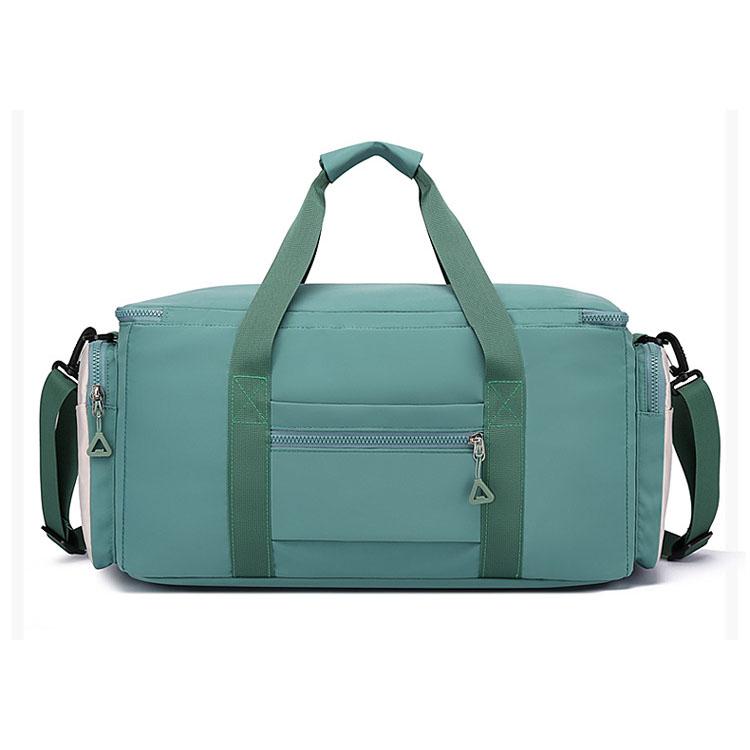 Kontrastfarbene Oxford-Stoff-Gepäcktasche mit großer Kapazität, Trocken- und Nasstrennung, Aufbewahrungs-Reisetasche