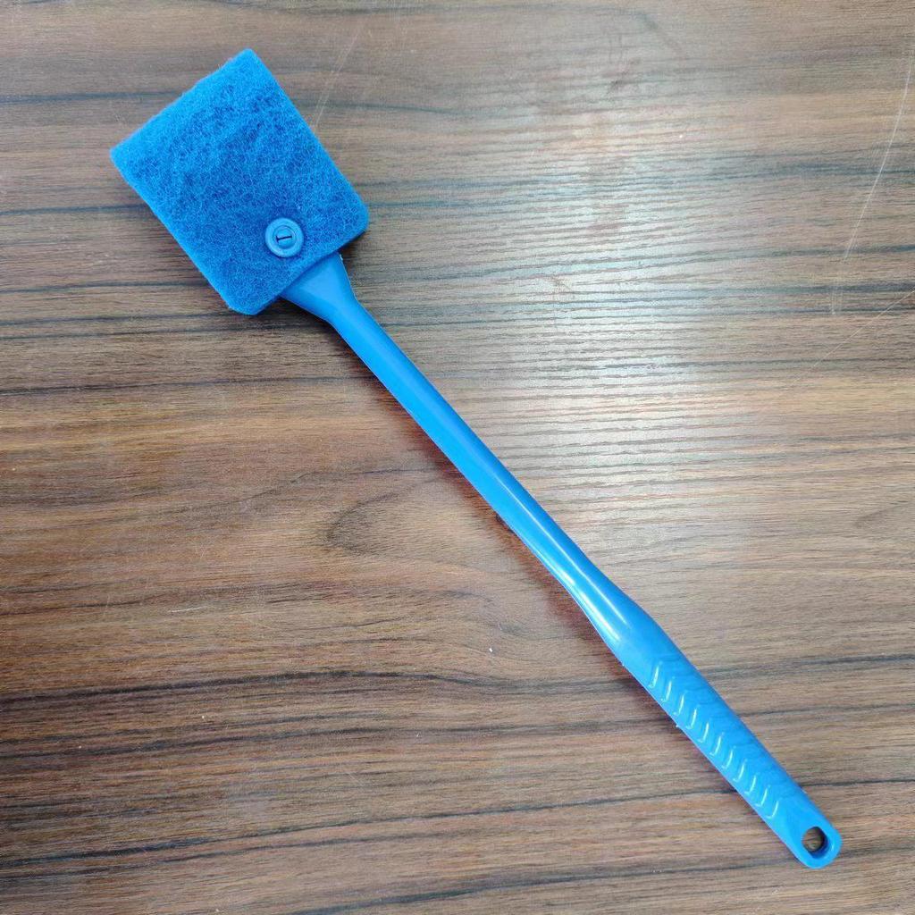 Aquarium Algae Removal Brush - Long Handle Handheld Cleaning Tool for Fish Tank Glass Wall